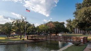 Campus flagpole at Hardin-Simmons